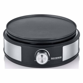 Severin FO2471 Fondue-Cr&ecirc;pe Combi RVS/Zwart