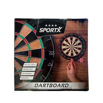 SportX Dartbord 45 cm Sisal