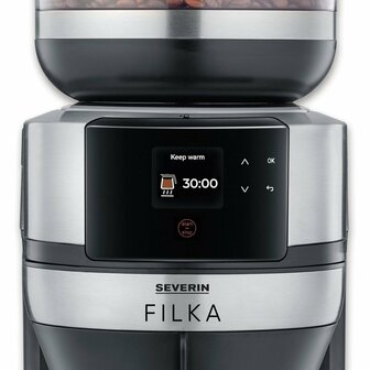 Severin KA4853 Filka Filter Koffiezetapparaat met Thermoskan Zwart/RVS