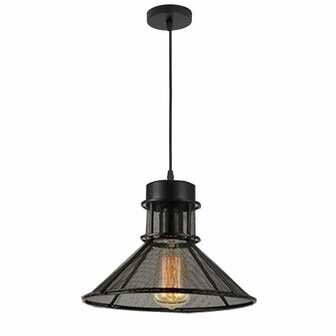 Homestyle Pro MK110-BB Industri&euml;le Hanglamp 28x18 cm Zwart/Metaal