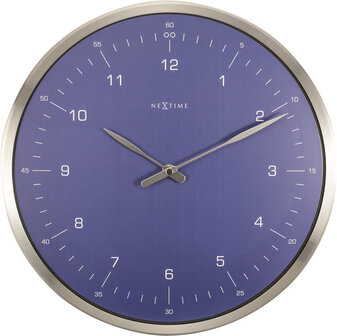 NeXtime NE-3243BL Wandklok 60 Minutes &Oslash;33 Metaal Blauw