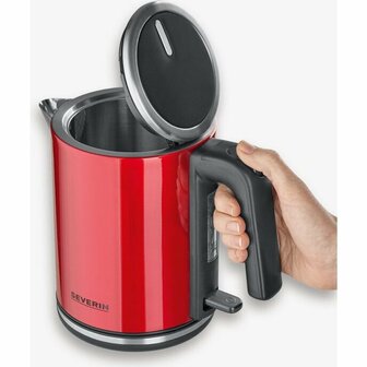 Severin WK3427 Waterkoker 1L 2400W Rood/Zwart