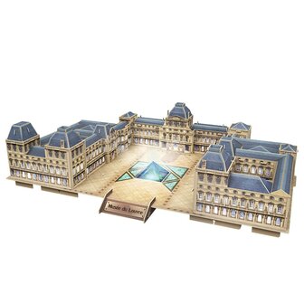 Cubic Fun 3D Puzzel The Louvre + LED Verlichting 137 Stukjes