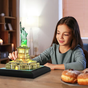 Cubic Fun 3D Puzzel Statue of Liberty + LED Verlichting 37 Stukjes