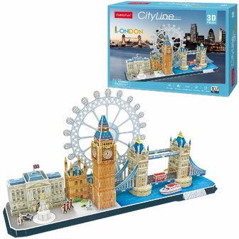 Cubic Fun City Line 3D Puzzel Londen 107 Stukjes