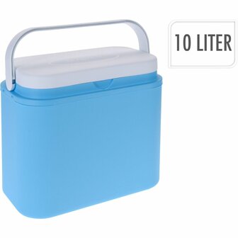 Koelbox 10L Blauw/Wit