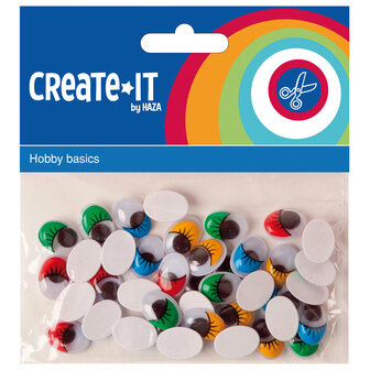 Create-It Knutselset Bewegende Ogen 75stuks