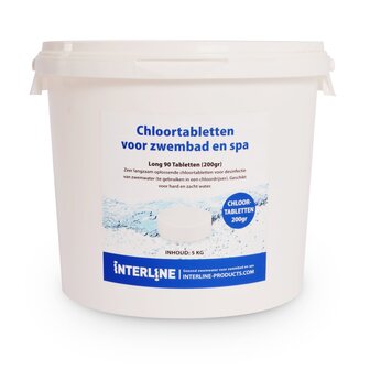 Interline Zwembad Long 90 200 Grams Chloortabletten 5 kg