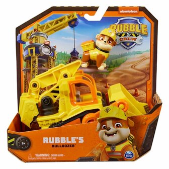 Paw Patrol Rubble &amp; Crew Rubble&rsquo;s Bulldozer + Figuur