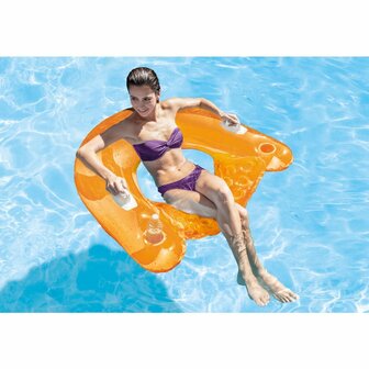 Intex 58859EU Wet Set Collection Sit &#039;N Float Opblaasbare Drijfstoel Verschillende Kleuren