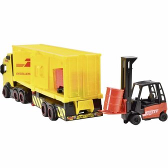 Dickie Toys DHL Vrachtwagen + Heftruck + Licht en Geluid