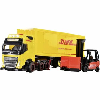 Dickie Toys DHL Vrachtwagen + Heftruck + Licht en Geluid