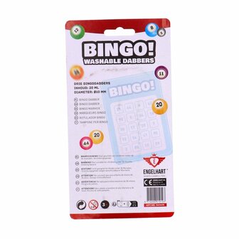 Engelhart Bingo Stiften 3 Stuks Rood/Geel/Blauw