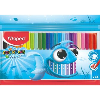 Maped ColorPeps Ocean Viltstiften 24 Stuks