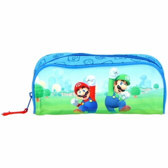 Super Mario Etui Blauw