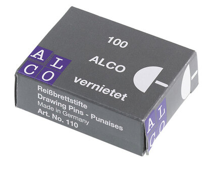 Alco AL-110 Punaises 9mm Messing Doos &agrave; 100 Stuks