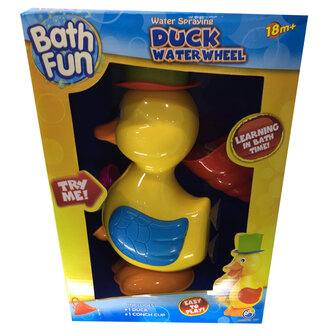 Bath Fun Bad-Speeltje Eend met Waterrad