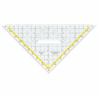 Aristo AR-18100B 3in1 Geocoverset Basic Geocover/Geodriehoek/Tekendriehoek Rood