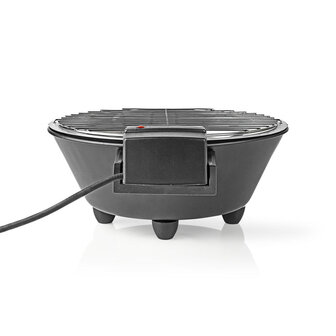 Nedis BBQE112BK Elektrische Barbecue Rond 30 Cm 1250 Watt