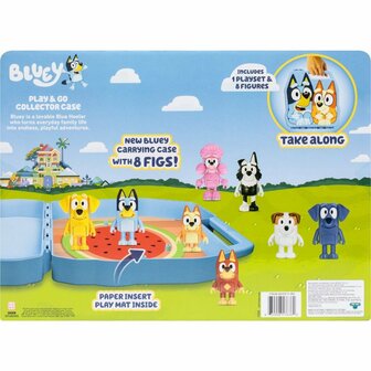 Bluey Opbergkoffer + 8 Figuren