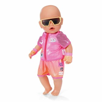 Baby Born Fiets Outfit 43 cm Roze/Oranje