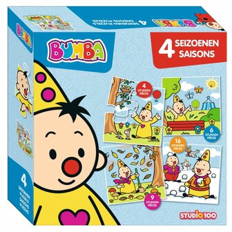 Bumba 4in1 Puzzel 4 Seizoenen 4-16 Stukjes