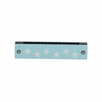 Mondharmonica Hout Blauw/Zwart