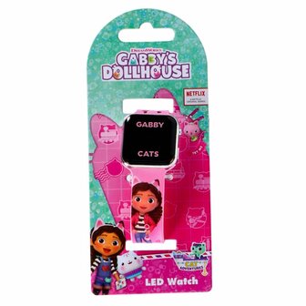 Gabby&#039;s Dollhouse LED Horloge Roze