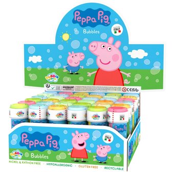 Peppa Pig Bellenblaas 60 ml Display 36 Stuks