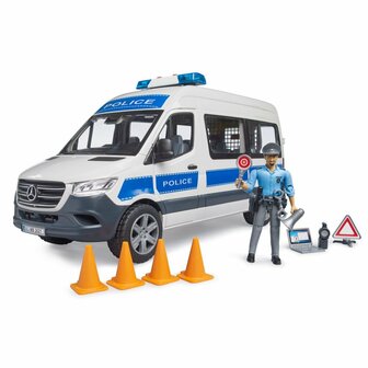 Bruder 02683 MB Sprinter Politiehulpvoertuig + Licht- en Geluidsmodule