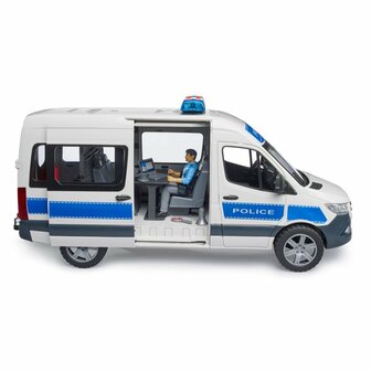 Bruder 02683 MB Sprinter Politiehulpvoertuig + Licht- en Geluidsmodule