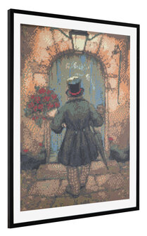 Grafix Diamond Painting Anton Pieck Man Met Rozen 40x50cm