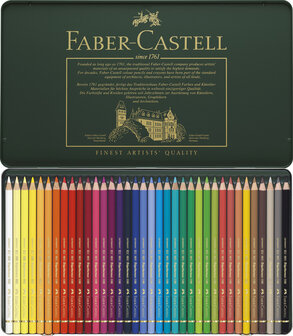 Faber Castell FC-110036 Kleurpotlood Polychromos Etui &agrave; 36 Stuks