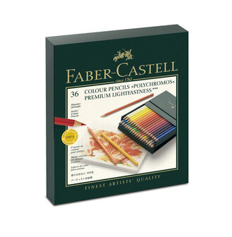 Faber Castell FC-110038 Kleurpotlood Polychromos Studiobox &agrave; 36 Stuks