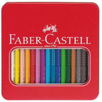 Faber Castell FC-110916 Kleurpotlood Jumbo GRIP Etui Met 16 Stuks