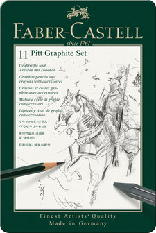 Faber Castell FC-112972 Grafietset Faber-Castell Pitt 11-delig