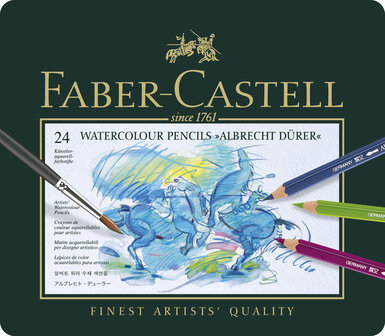 Faber Castell FC-117524 Aquarelpotlood Faber-Castell Albrecht D&uuml;rer Etui &agrave; 24 Stuks