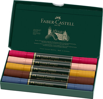 Faber Castell FC-160307 WK25Aquarel Marker FC AlbrechtD&uuml;rer 5 Stuks Portrait