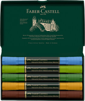 Faber Castell FC-160309 WK25Aquarel Marker FC AlbrechtD&uuml;rer 5 Stuks Plein Air