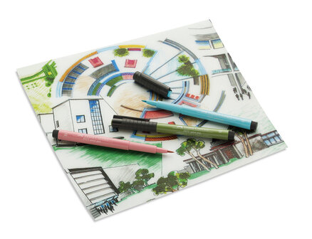 Faber Castell FC-167132 Tekenstift Pitt Artist Pen Manga 4-delig Etui Black