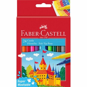 Faber Castell FC-554202 Viltstiften 24 Stuks