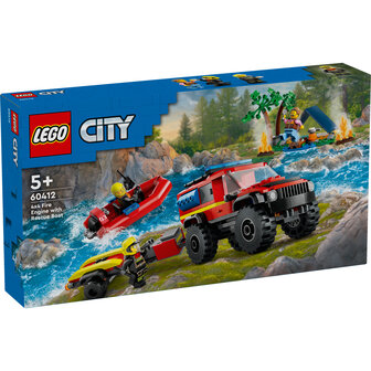 Lego City 60412 Brandweerauto met Reddingsboot