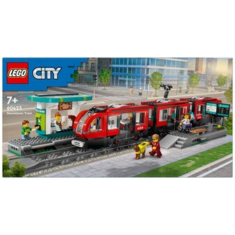 Lego City 60423 Treinen Stadstram en Station