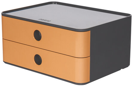 HAN HA-1120-83 Smart-box Allison Met 2 Lades Caramel Bruin, Stapelbaar