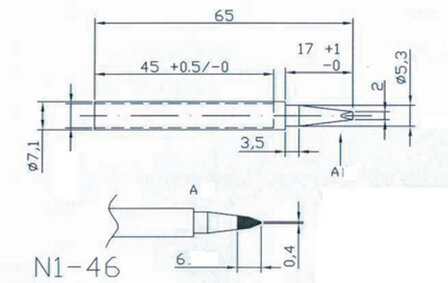 Hq Solder/tip4 Vervangingstip voor Solder20/30