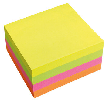 Info Notes IN-5654-39-PN Powernotes 75x75mm Ass. Briljant Blok A 320 Vel.