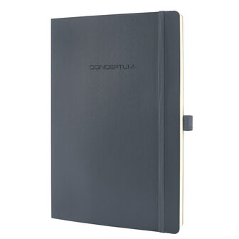 Sigel SI-CO319 Notitieboek Conceptum Pure Softcover A4 Donkergrijs Gelinieerd