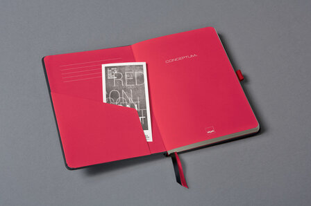 Sigel SI-CO663 Notitieboek Conceptum RED Edition Hardcover A5 Zwart Lijn