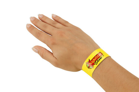 Sigel SI-EB218 Evenementenbandjes Super Soft, 255x25mm 120 Stuks Fluorescerend Geel