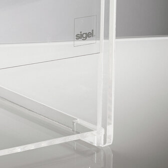 Sigel SI-VA152 Aktiebak Transparant Met Folderhouder 21x36x21mm Cm + Insteek Voor A5